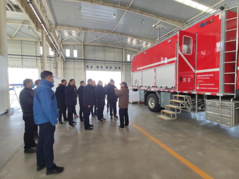 安阳县委书记王红兵及安阳焦作两地消防救援支队领导到猎鹰安阳工厂观摩指导