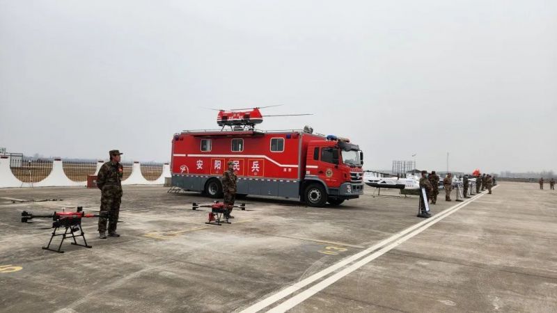 猎鹰装备亮相安阳民兵新质力量建设成果展