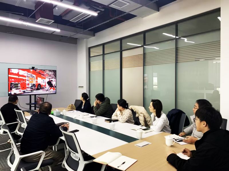 北交所市场发展部北方基地副主任王春升一行到猎鹰消防科技调研